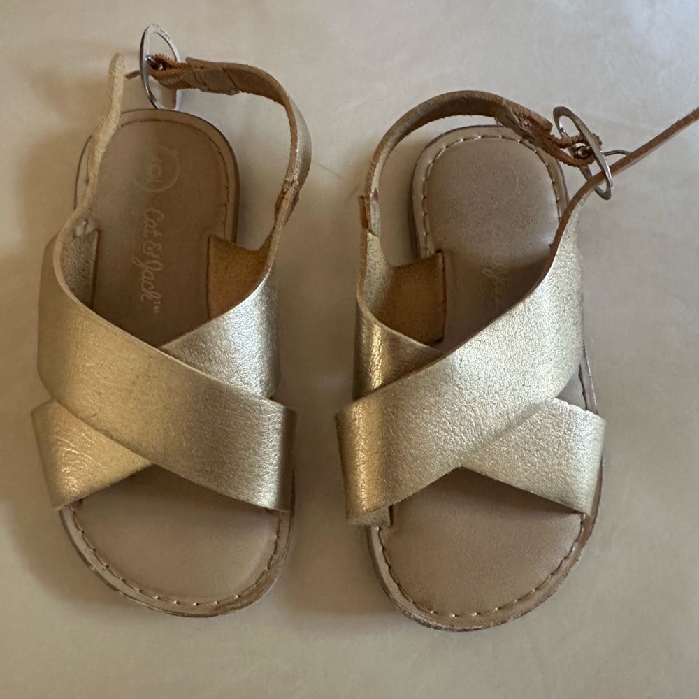 Gold Kids Sandals